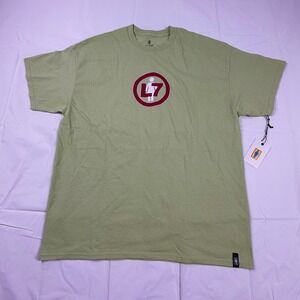 Girl Skateboards L7 Band Graphic T-Shirt Mens XL Sage Green New Short Sleeve